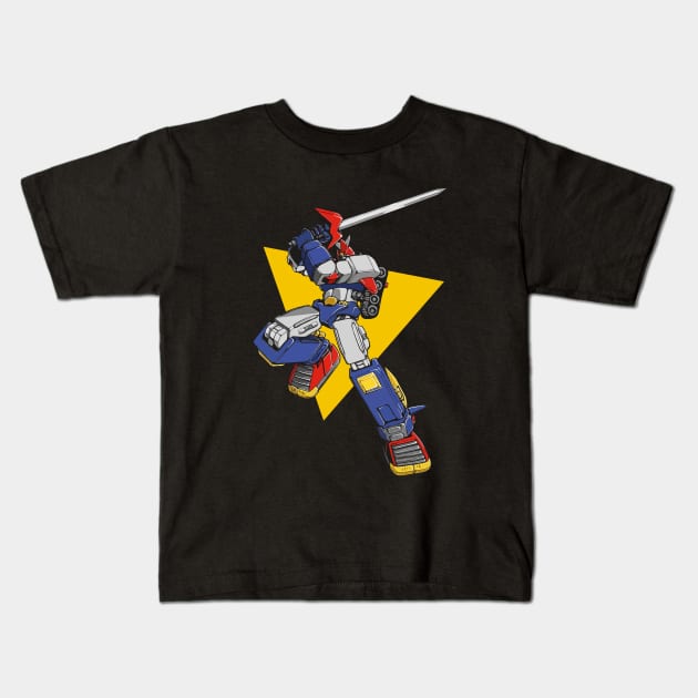 Voltes V Kids T-Shirt by eon.kaus